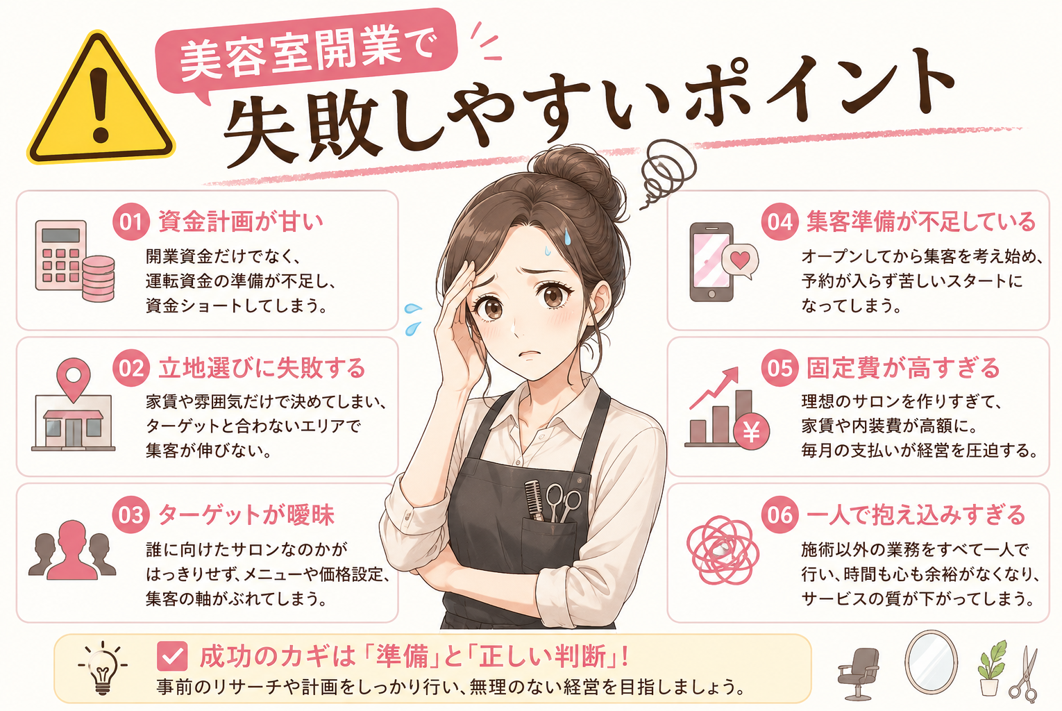 美容室開業の完全ガイド|必要な資格・費用・準備・開業の流れを徹底解説