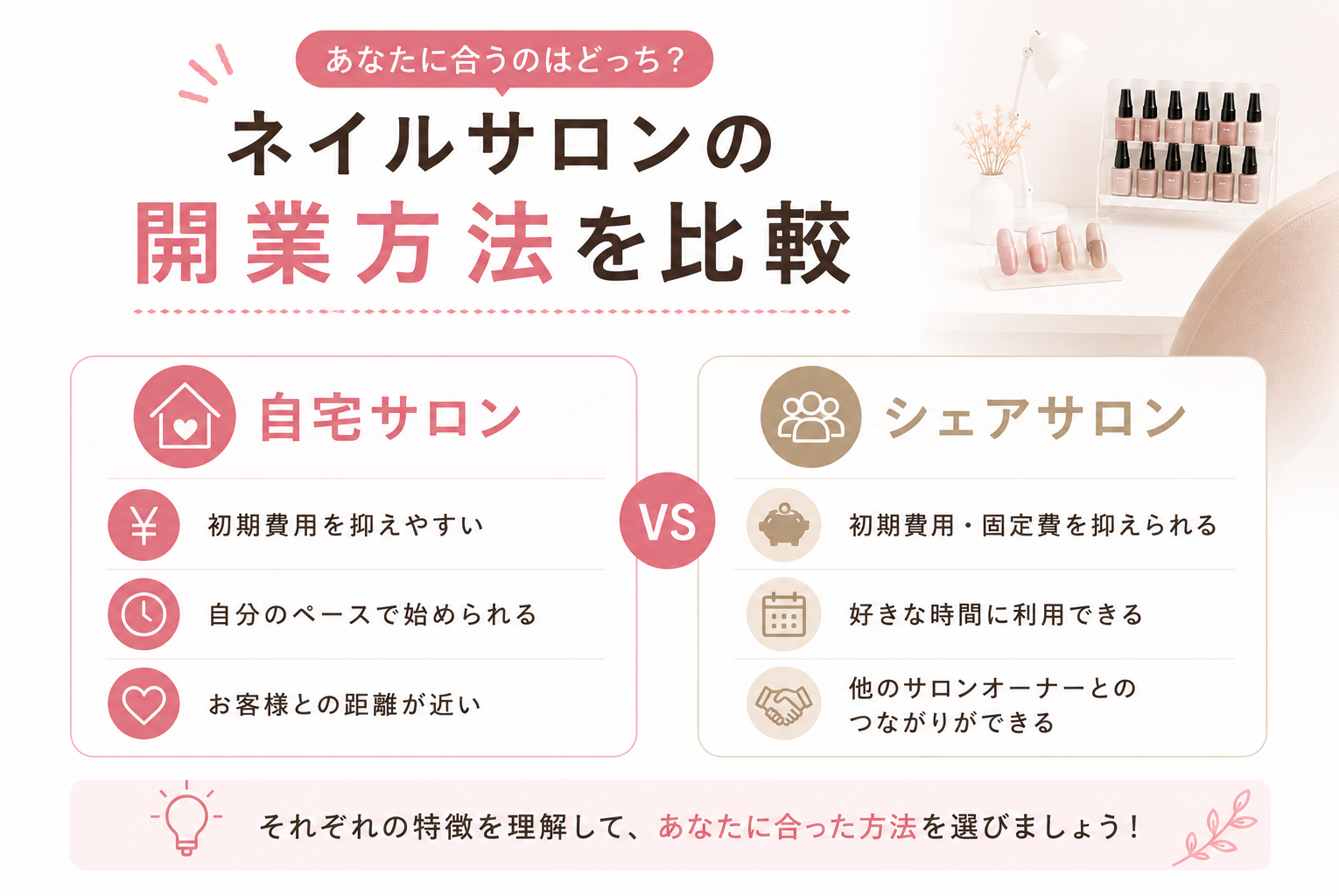 自宅ネイルサロンは違法？開業前に知っておきたい法律・届出・注意点を徹底解説