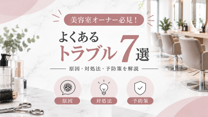 【2026年版】美容室オーナーに多いトラブル7選｜原因・対処法・予防策を解説